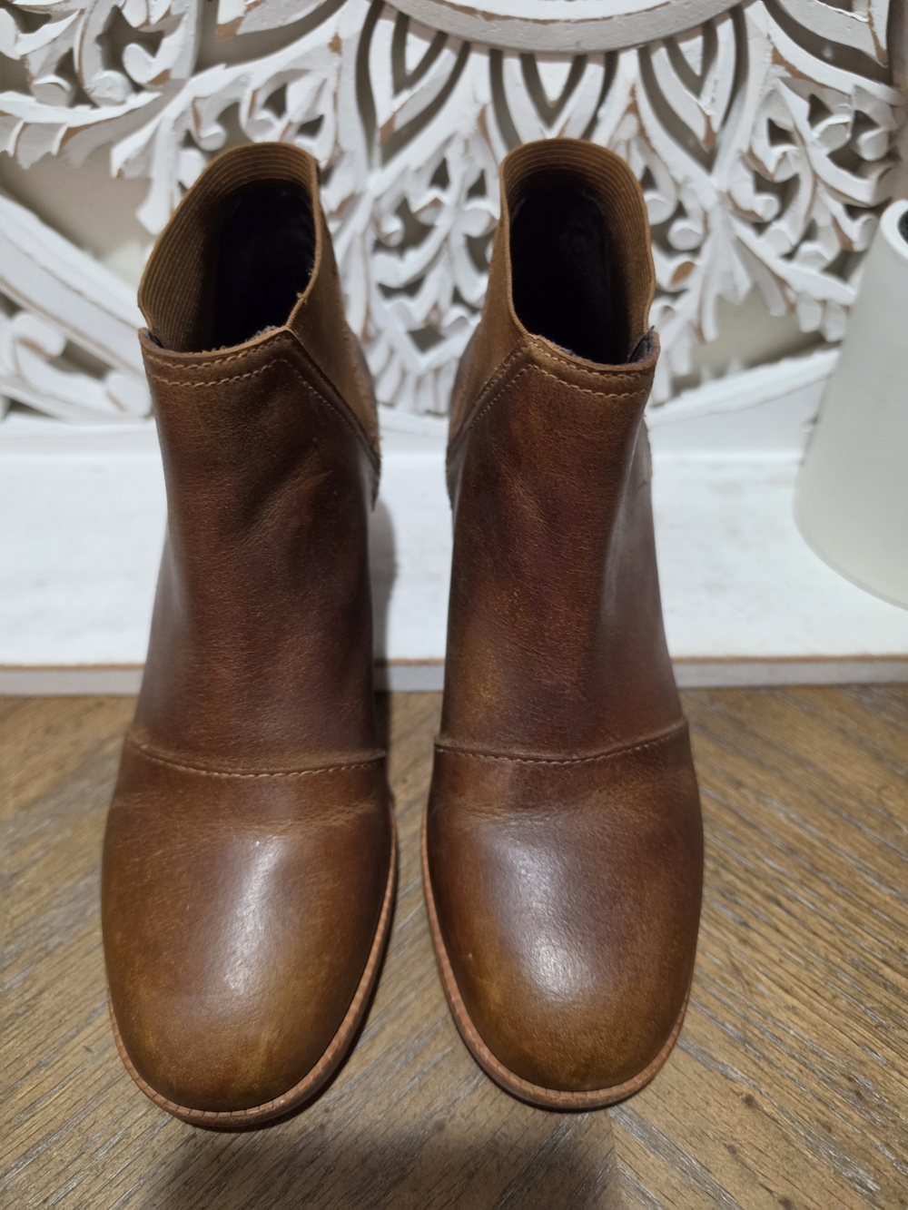 Sorel Brown Small Heel Ankle Leather Boots Womens 6 - Picture 5 of 7